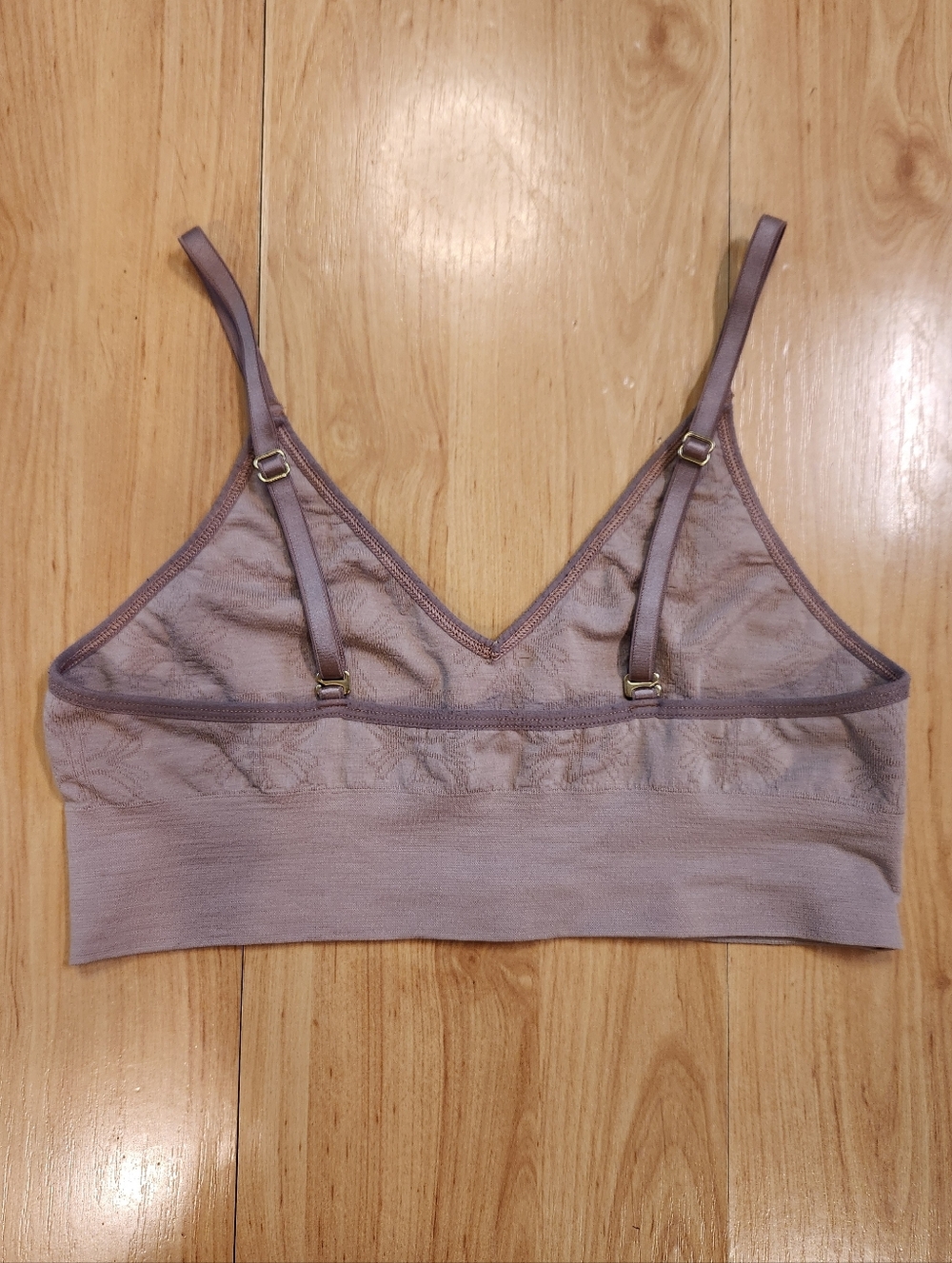 Branwyn Essential Bralette Merino Wool Warm Nude Size M - Picture 2 of 6